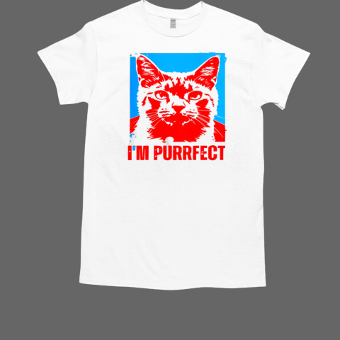 I'm Purrfect Positive Quote Cat T-Shirt