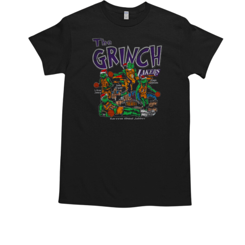 Los Angeles Lakers The Grinch Holiday Basketball Legends T-Shirt