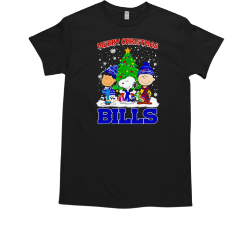 Merry Christmas Buffalo Bills Snoopy and Charlie Brown T-Shirt