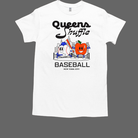 Queens Shuffle New York Mets Baseball skyline T-Shirt