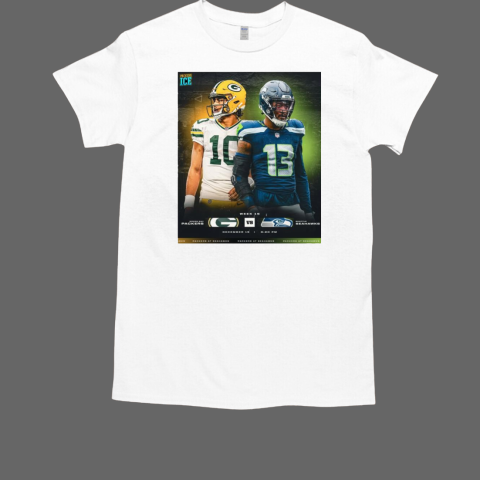 Week 15 Sunday Night Football Dec 15 2024 Seattle Seahawks vs Green Bay Packers T-Shirt