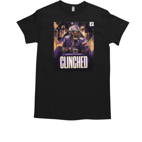 2024 NFL Minnesota Vikings Clinched Playoffs Poster T-Shirt