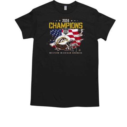 2024 Salute To Veterans Bowl Champions Western Michigan Broncos T-Shirt