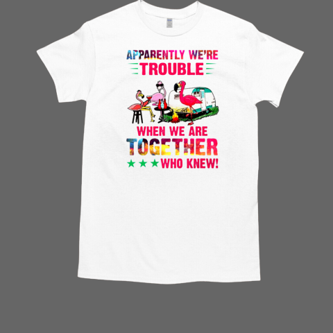 Apparently We're Trouble When We Are Together Who Knew Camping T-Shirt