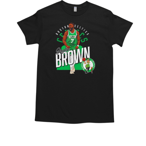 Boston Celtics shield Jaylen Brown graphic T-Shirt