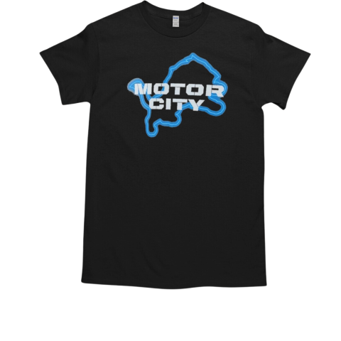 Detroit Lions Motor City Muscle Logo T-Shirt