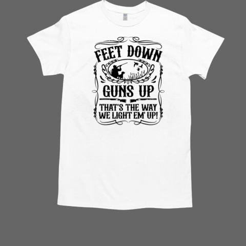 Funny Duck Hunting Feet Down Goose Waterfowl Hunter Gift T-Shirt