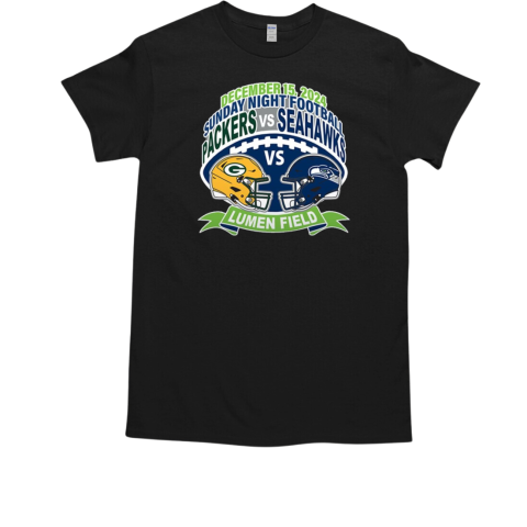 Green Bay Packers Vs Seattle Seahawks December 15 2024 Sunday Night Football Lumen Field T-Shirt