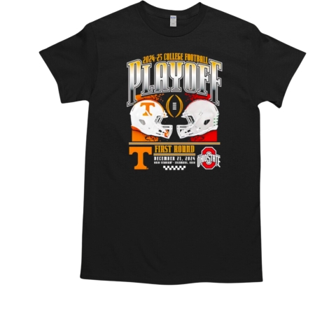 Tennessee vs Ohio State CFP Match Up first round T-Shirt