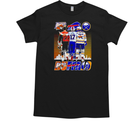 Buffalo Bandits Josh Byrne Buffalo Bills Allen Buffalo Sabres Thompson signatures T-Shirt