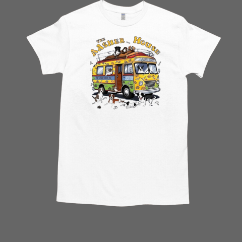 Bus with dogs the asher house T-Shirt