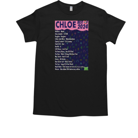 Chloe Best Of 2024 Poster Galss Animals Ilysfm T-Shirt