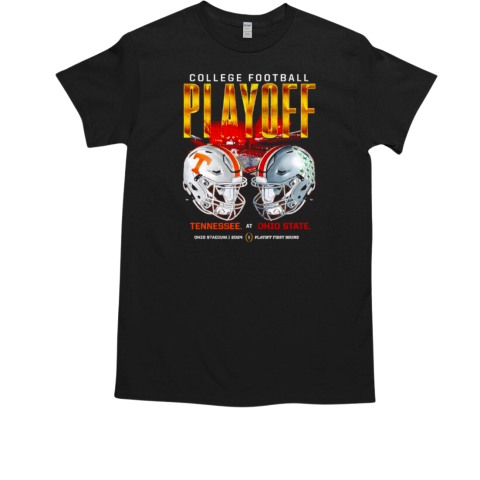 College Football Playoff Tennessee at Ohio State matchup helmet T-Shirt