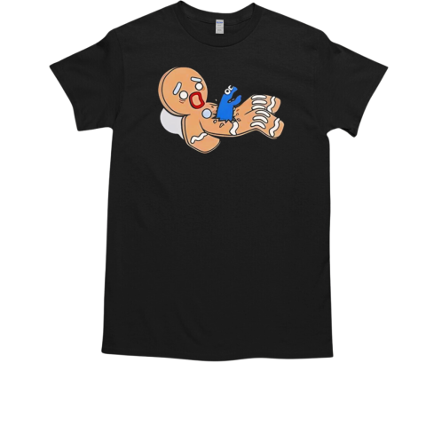 Cookie Monster with Gingerbread Man T-Shirt