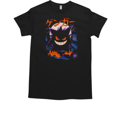 Gengar Dark Ghost Kaiju Japanese anime T-Shirt