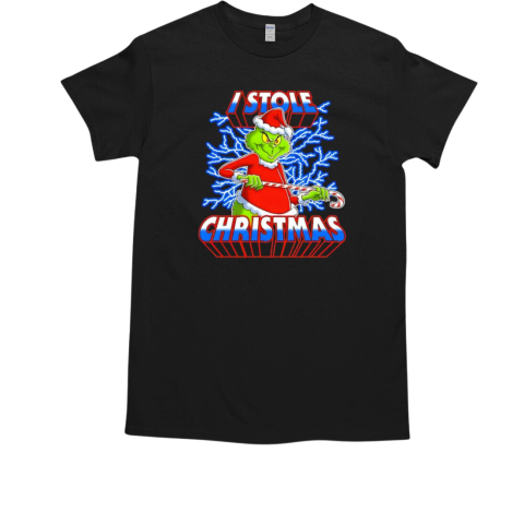 Grinch I stole Christmas lightning T-Shirt