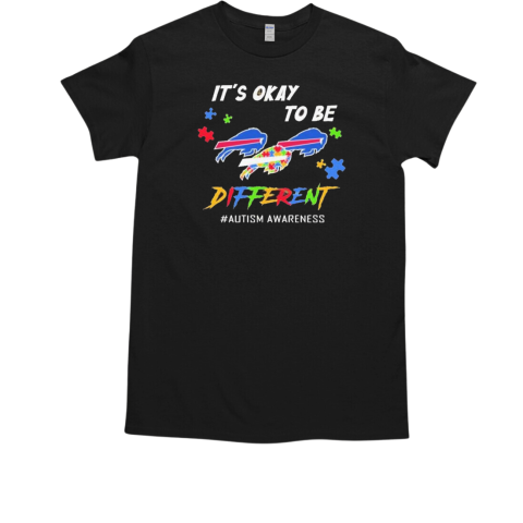 It's Okay To Be Buffalo Bills Different Autism Awareness T-Shirt