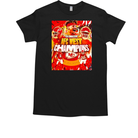 Kansas City Chiefs 9th Consecutive AFC West Champions T-Shirt