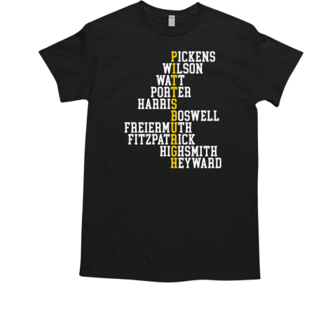 Pittsburgh Football Pickens Wilson Watt Porter Harris Boswell Freiermuth Fitzpatrick Highsmith Heyward T-Shirt