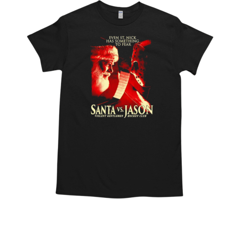 Santa vs Jason Violent Gentlemen hockey club T-Shirt