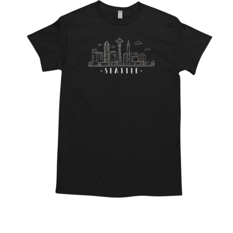 Seattle Skyline Washington PNW Vintage T-Shirt