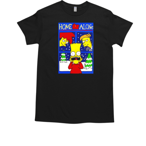 Simpsons Home Alone Christmas movie T-Shirt