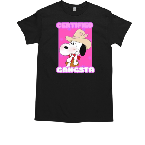 Snoopy certified gangsta T-Shirt