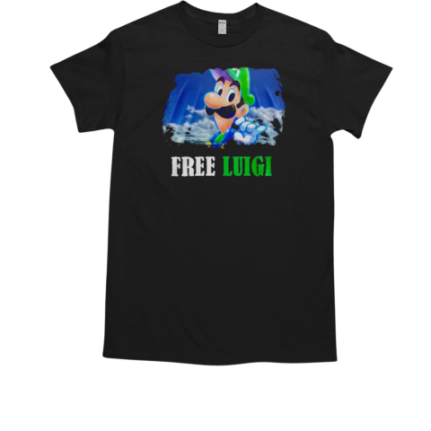 Super Mario Free Luigi Mangione Sky T-Shirt