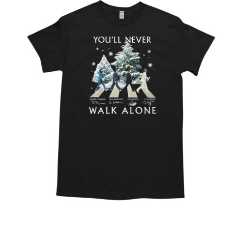 The Beatles Crossing You'll Never Walk Alone Signature 2024 T-Shirt