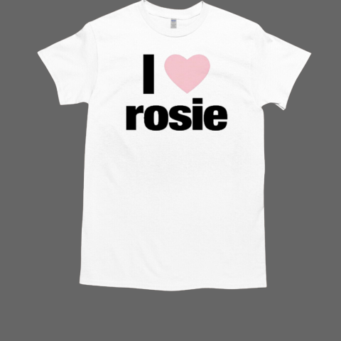 Evan Mock Wearing I Love Rosie T-Shirt