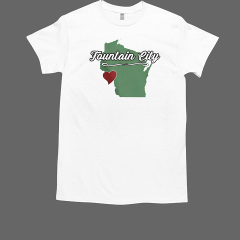 Fountain City Wisconsin Wi USA City State Souvenir T-Shirt