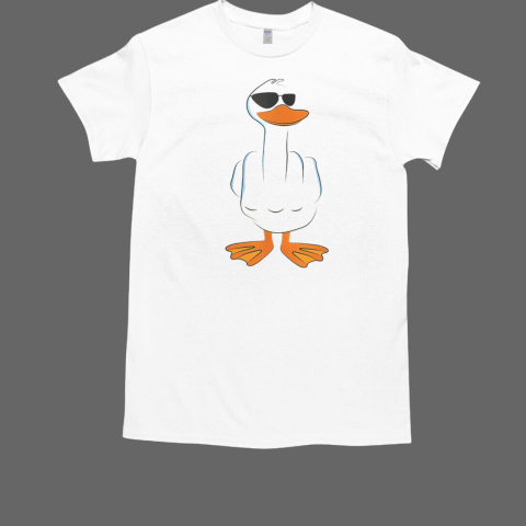 Middle Finger Offensive Rude Duck I Don't Give A Duck T-Shirt