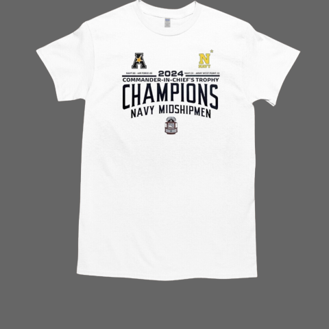 Navy Midshipmen Commander In Chief's Trophy Champions 2024 T-Shirt