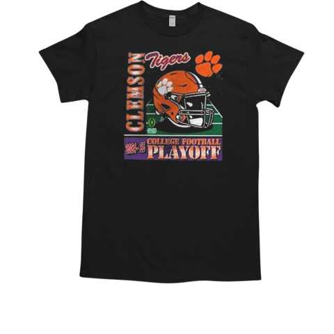 2024 25 College Football Playoff Helmet Clemson Tigers NCAA Division Helmet T-Shirt