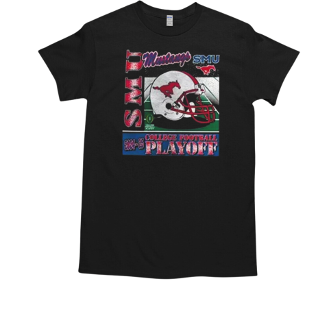 2024 25 College Football Playoff Helmet Southern Methodist Mustangs NCAA Division Helmet T-Shirt