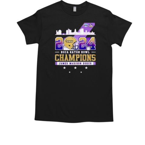 2024 Boca Raton Bowl Champions James Madison Dukes T-Shirt