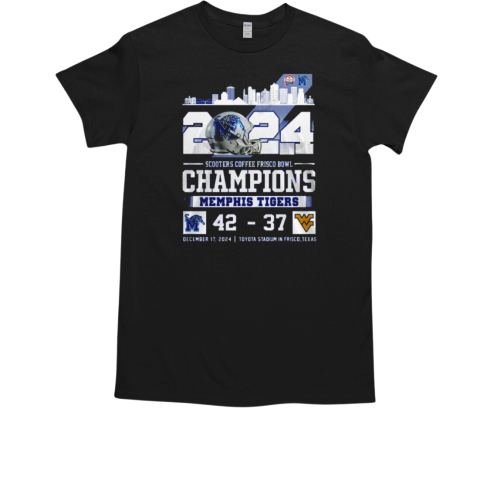 2024 Scooters Coffee Frisco Bowl Champions Memphis Tigers T-Shirt