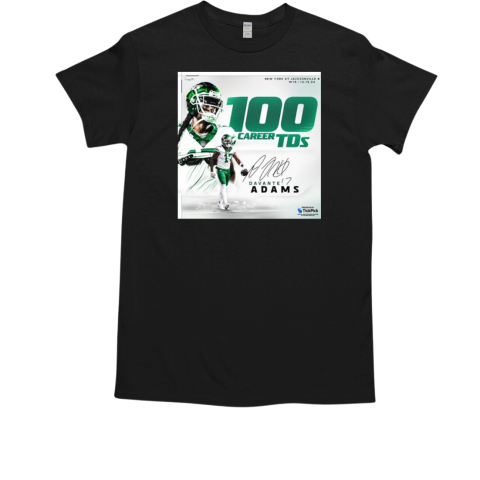 Adams NY Jets 100 Career TDs At Jacksonville Week 15 2024 T-Shirt