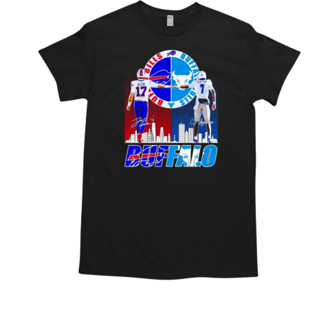 Buffalo sports Josh Allen Buffalo Bills and CJ Ogbonna Buffalo Bulls signatures T-Shirt