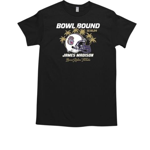 JMU Boca Raton Florida Bowl Bound 12.18.24 James Madison Graphic T-Shirt