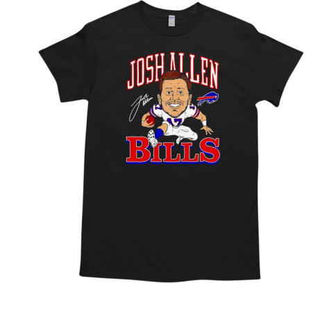 Josh Allen Buffalo Bills caricature signature T-Shirt