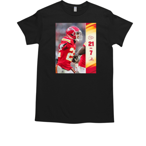 Kansas City Chiefs vs Cleveland Browns 2024 Week 15 Victory Score 21 7 T-Shirt