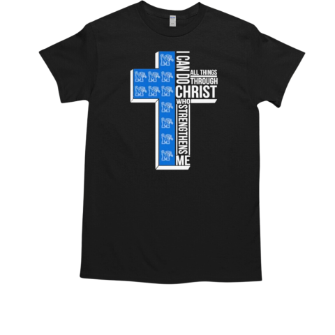 Memphis Tigers I can do all things through christ who strengthens me T-Shirt