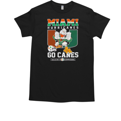 Miami Hurricanes go canes mascot T-Shirt