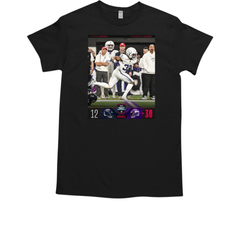 Minnesota Vikings vs Chicago Bears Week 15, 2024 Victory Gameday Score 30 12 T-Shirt