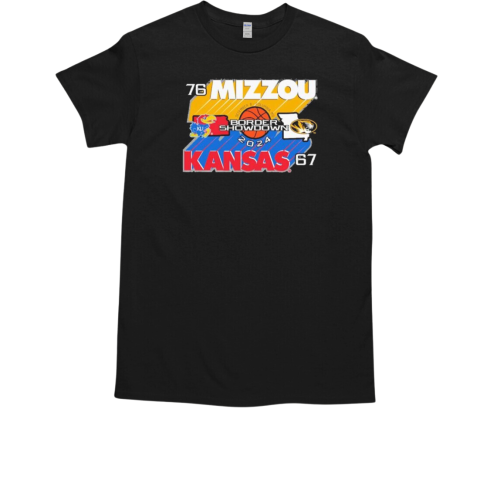 Mizzou Tigers Victory MU vs KU Basketball 76 67 T-Shirt