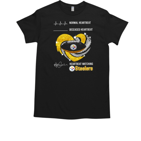 Normal Heartbeat Heartbeat Watching Pittsburgh Steelers T-Shirt