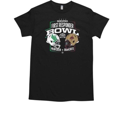 North Texas Vs Texas State 2025 First Responder Bowl Head To Head T-Shirt