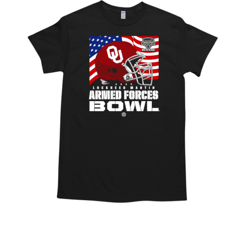 Oklahoma Sooners Lockheed Martin Armed Forces bowl 2024 USA flag T-Shirt