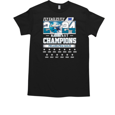 Philadelphia Eagles Fly Eagles Fly 2024 NFC East Champions T-Shirt